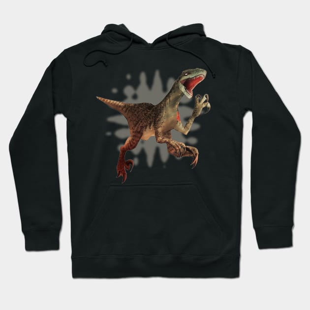 Velociraptor Hoodie by kotchiyuuki